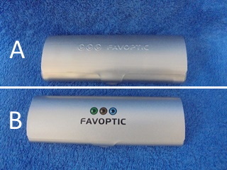 Favoptic, harmaa alumiininen silmälasikotelo, V321