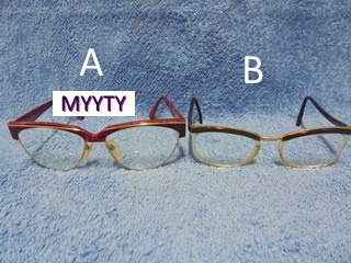 Vanhat silmälasit, Cristina, käytetyt lasit/ kehykset, rekvisiitta, V324