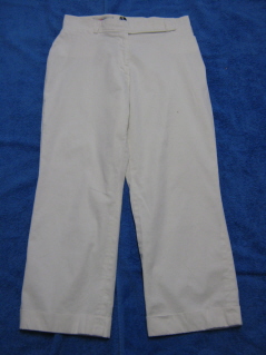 Sievers, naisten valkoiset Capri-housut, koko 40, V394