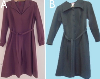 Naisten keinokuituinen mekko koko 42, ruskea L-kolttu tai musta Lirelle, V471