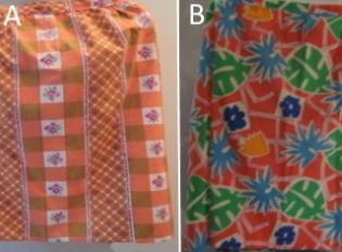 Taskullinen vytressu, orannssi ruudullinen tai kirjava, V543