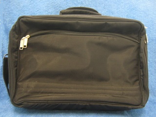 Musta kankainen Business-laukku, konttoritarvikelokeroita, V693