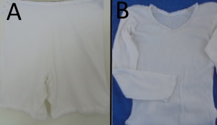Naisten valkoiset, lahkeelliset alushousut tai aluspaita, V694