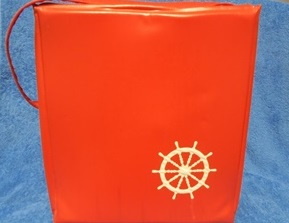 Punainen keinonahkainen kylmlaukku, Ankkuri, veneily, Retro, V744