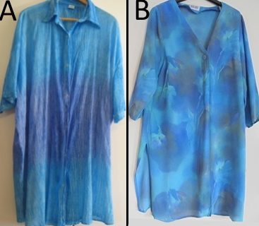 Turkoosi/ sininen naisten pitkä asuste, paita tai jakku, V754