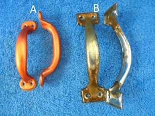 Metallinen vedin 2kpl, oranssit tai kromatut, H117